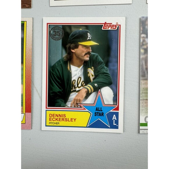 Oakland A’s 12 Card Lot NM Eckersley x3 Giambi x5 Henderson Chapman Gossett - Picture 12 of 13